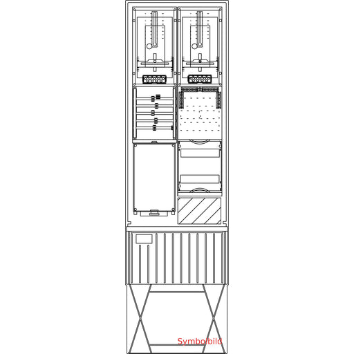 Elsta Mosdorfer - Zähler-Komplettschrank Zähleranschlusssäule ZS342.W3.12 A340 W3 2Z 3.HZ 12TE