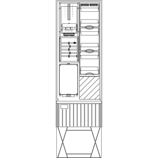Elsta Mosdorfer - Zähler-Komplettschrank Zähleranschlusssäule ZS341.W2.48 A340 W2 1Z 3.HZ 48TE