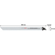 Bosch - Säbelsägeblatt PRO Fibre Insulation 2608635528 S1213AWP Blatt 1,5 x