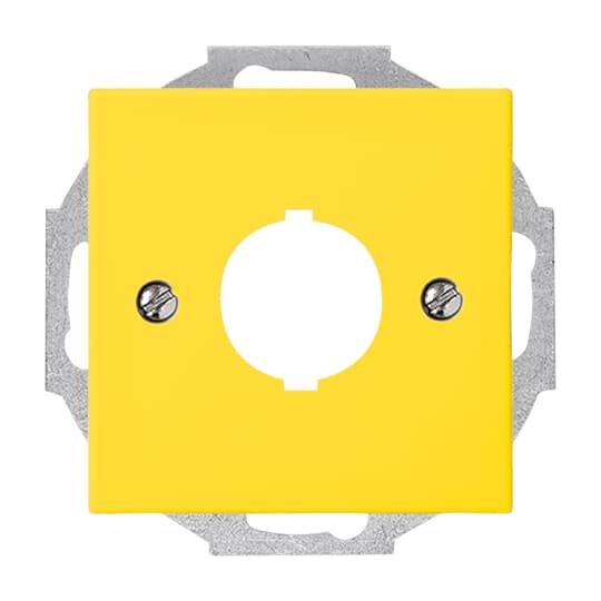 Busch-Jaeger - Einsatz/Abdeckung für Kommunikationstechnik Zentralscheibe gelb 2533-914-15 f.Datenkommunikation