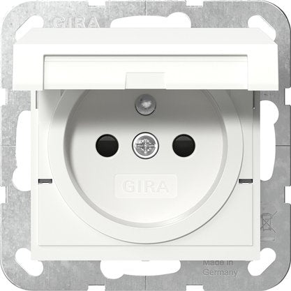 Gira - Steckdose Steckd. Erdstift KD+SH 448827 Reinweiß