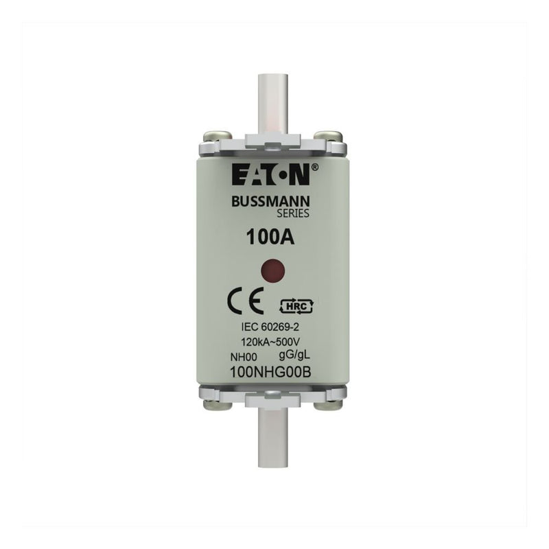 Eaton - Messersicherung Sicherungseinsatz Nieders. SICHERUNG #100NHG00B 100A AC 500V 120kA − 3 Stück
