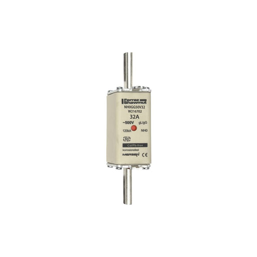 Mersen - Messersicherung NH-Sicherungseinsatz SF NH0GG50V32 Gr.0 gG 32A/500V KM
