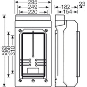 Hensel - Zähler-Leergehäuse Leergehäuse KV 9338 295x583x182mm