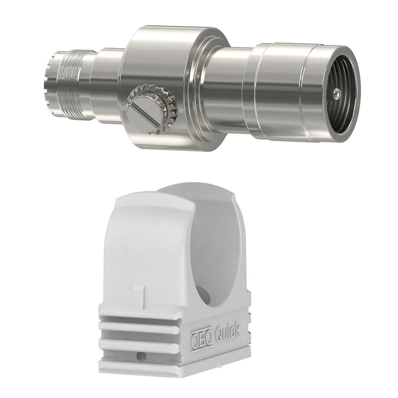 OBO Bettermann - Kombi-Ableiter für Informations-/MSR-Technik Datenleitungsgrobschutz S-UHF M/W Koaxial