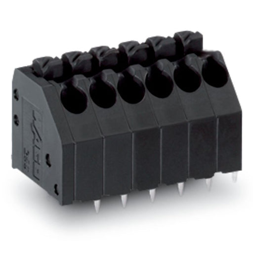 WAGO - Leiterplattenklemme THR-Leiterplattenklemme 250-108/353-604 Drücker,1,5mm²,sw − 40 Stück