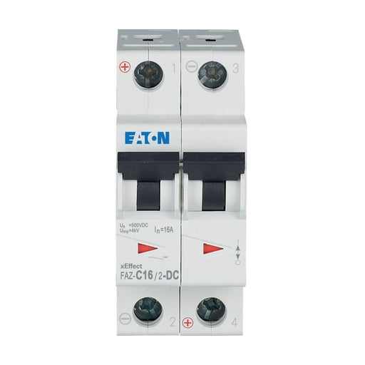 Eaton - Leitungsschutzschalter 2p. FAZ-C16/2-DC 16A Charakt.: C, DC