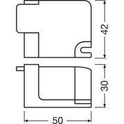 Ledvance - Zubehör/Ersatzteile für LED-Betriebsgeräte und -module Kabelklemme (VE2) DRAYZBDALICLAMPD.VE2 − 2 Packung