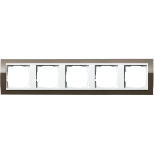 Gira - Abdeckrahmen 5fach 0215763 klar braun