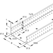 Niedax - Kabelrinne Kabelrinne RSSUP 110.200 S OV 110x200mm − 3 Meter