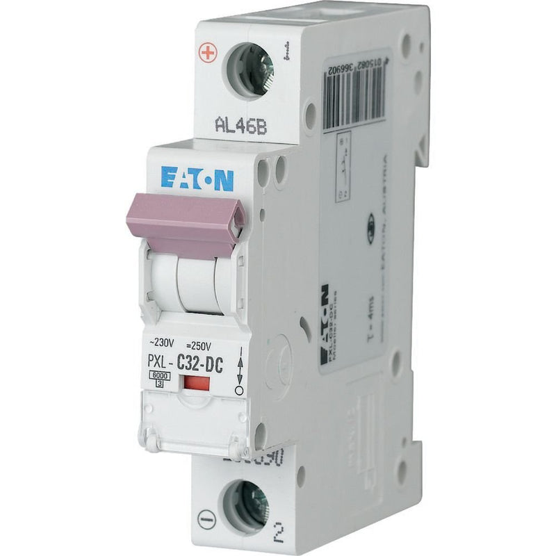 Eaton - Leitungsschutzschalter PXL-C32-DC 32A,1p,Steckkl.C, DC