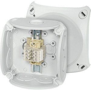 Hensel - Dose, Gehäuse für Montage auf der Wand/Decke Reihenklemmenkasten RK 0203 T 1,5-2,5qmm − 5 Stück