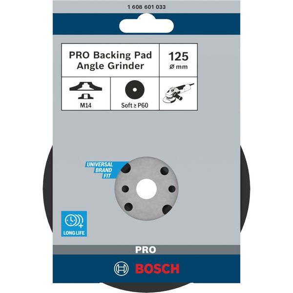 Bosch - Stützteller für Schleifwerkzeug PRO Stützteller weich, 1608601033 125 mm, M14