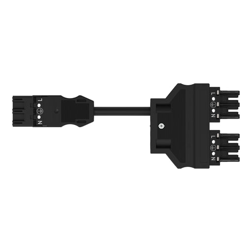 WAGO - Konfektionierte Leitung für steckbare Gebäudeinstallation konfektionierte Y-Leitung 771-5001/296-000 Eca,Kod. A,sw