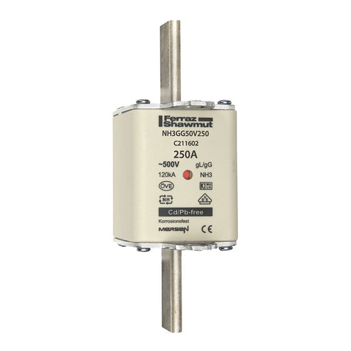 Mersen - Messersicherung NH-Sicherungseinsatz SF NH3GG50V250 Gr.3 gG 250A/500V KM