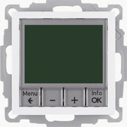 Berker - Raumthermostat/Uhrenthermostat Temperaturregler weiß 20441909 mit Schließer
