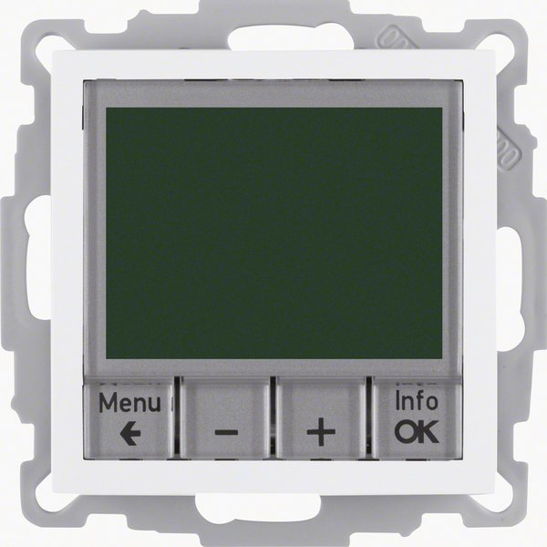 Berker - Raumthermostat/Uhrenthermostat Temperaturregler weiß 20441909 mit Schließer