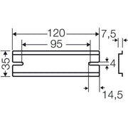 Hensel - Tragschiene DK TS 16 Q 120mm