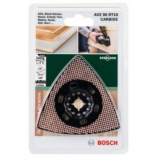 Bosch - Blatt für Oszillierer Schleifteller 2609256F04 AVZ 90 RT10, 90mm