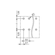 WAGO GmbH & Co. KG - Leiterplattenklemme THR-Leiterplattenklemme 2086-1202/300-000 Drücker,1,5mm²,sw − 432 Stück