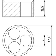 OBO Bettermann - Durchführungstülle Mehrfachdichteinsatz 107 C V 16 3x5 − 50 Stück