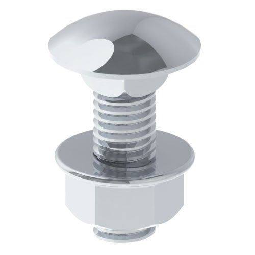 Unex - Maschinenschraube/Bolzen Schraube DIN 603 66839-A4 ISO 8677 M8x25 V4A − 100 Stück by Unex
