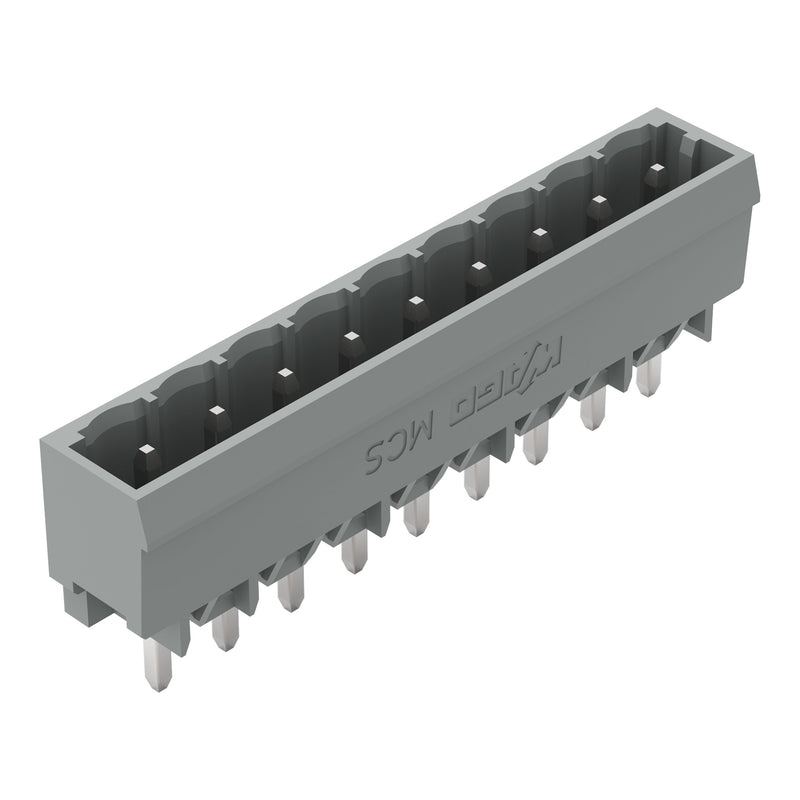 WAGO - Leiterplattensteckverbinder THT-Stiftleiste Lötstift 231-169/001-000 1,2x1,2,gerade,grau − 100 Stück