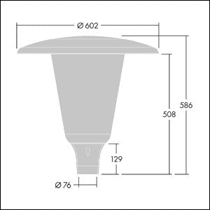 Thorn - Straßen- und Platzleuchte LED-Mastaufsatzleuchte ARW 24L50- #96632911 Z76, 740