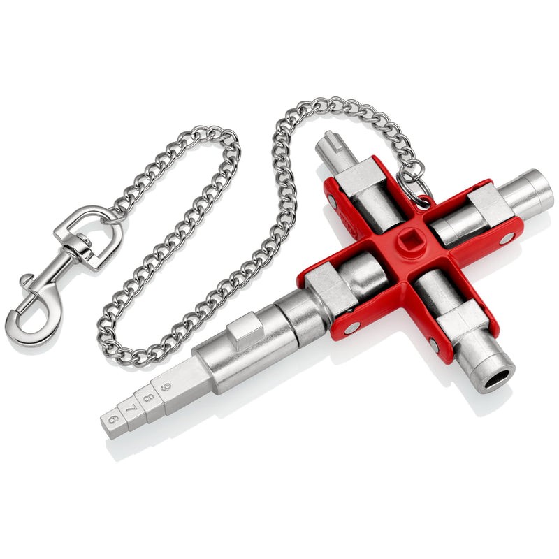Knipex - Schlüssel für Gehäuse/Schränke Bau-Schlüssel 00 11 06 V01 Universal