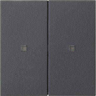 Gira - Bussystem-Tastwippe KNX RF Bedienaufsatz 2-f. 510728 Anthrazit