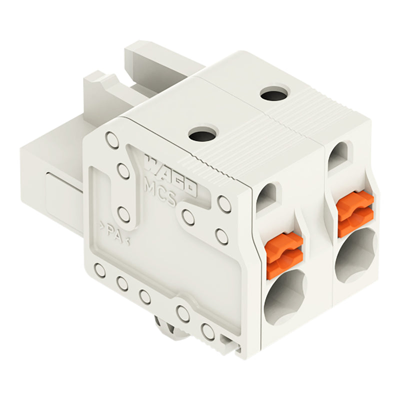 WAGO - Kabelsteckverbinder für Leiterplattensteckverbinder 1-Leiter-Federleiste 2721-202/008-000 Push-inCAGECLAMP,lgr − 100 Stück