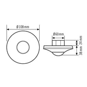 ESYLUX - Bewegungsmelder/Präsenzmelder komplett Decken-Bewegungsmelder MD-C 360i/8 BK