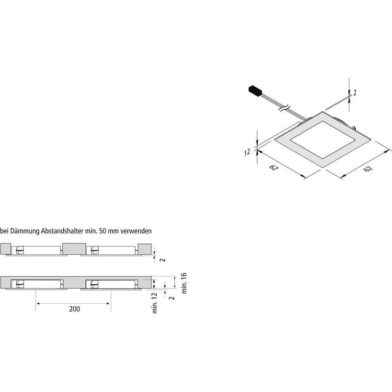 Hera - Downlight/Strahler/Flutlicht LED-Einbauleuchte Dynamic #20203165008 edelstahloptik