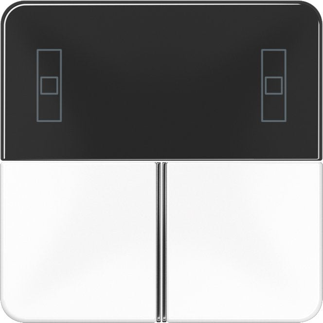 Jung - Abdeckung/Bedienelement für Installationsschalterprogramme Tastensatz aws CD 4093 TSA WW komplett − 1 Stück