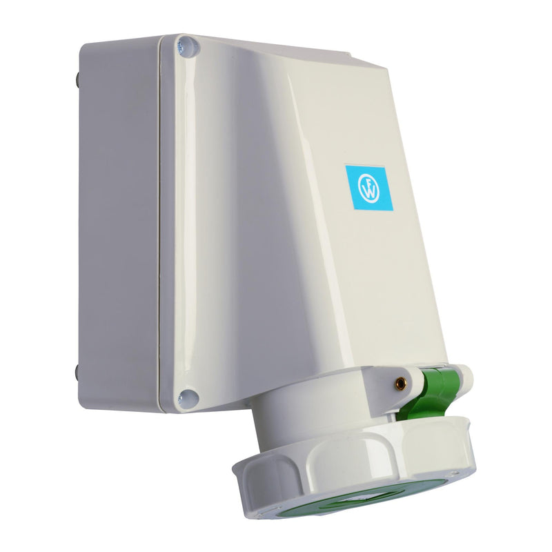 Walther Werke - CEE-Steckdose (IEC 60309) Wandsteckdose 63A 169402 4P >50-500V 2h IP67 − 1 Stück