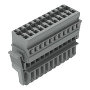 WAGO - Ein- und mehrpolige Klemmenleiste 1-Leiter-Federleiste 769-111/021-000 CAGE CLAMP,4mm²,grau − 10 Stück