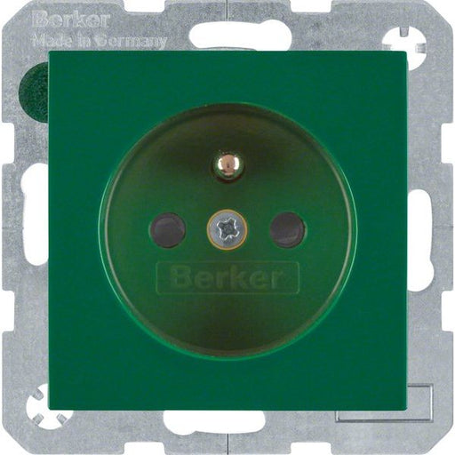Berker - Steckdose gn/gl 6765768963 m.Schutzkontakt