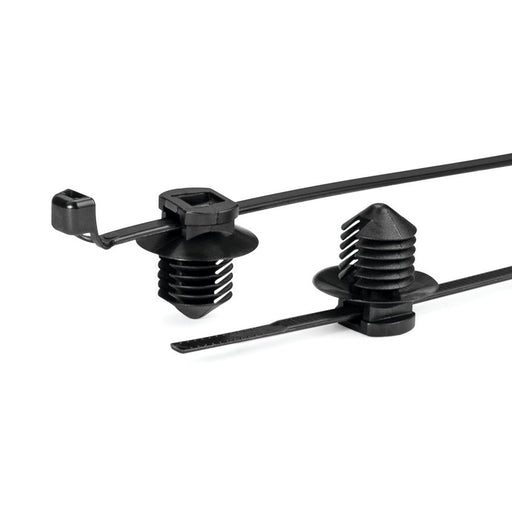 HellermannTyton - Kabelbinder Befestigungsbinder 156-01233(500) 150x3,3 mm, 2tlg.sch − 500 Stück