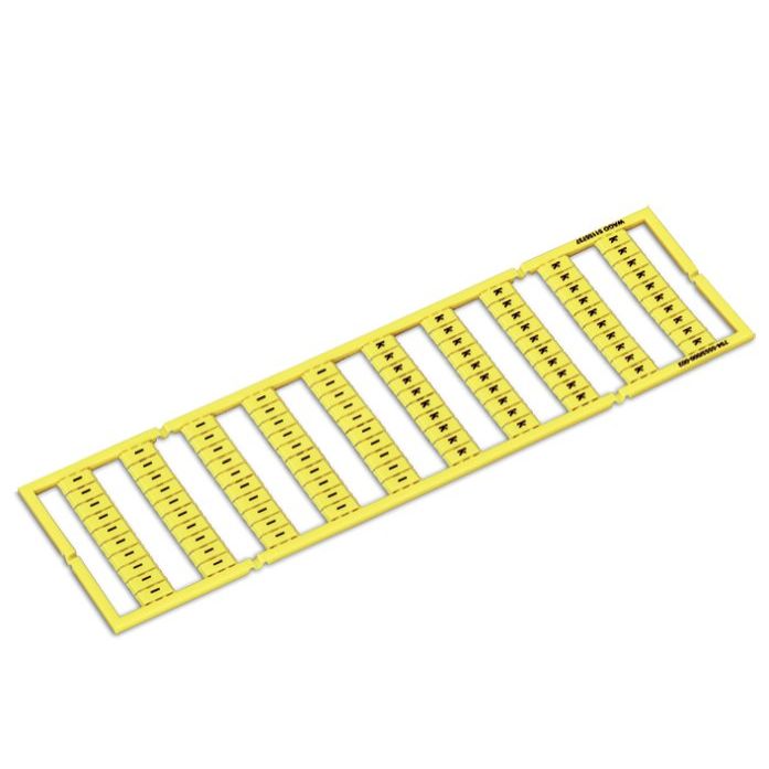 WAGO - Klemmenmarkierung WMB-Beschriftungskarte 794-5553/000-002 bedruckt,gelb − 5 Stück