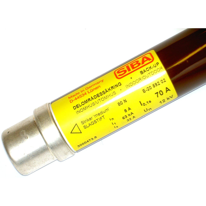 Siba - Mittel-/Hochspannungssicherung HH-Sicherungseinsatz 3002013.160 160A TB 6/12kV − 1 Stück
