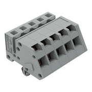 WAGO - Kabelsteckverbinder für Leiterplattensteckverbinder 1-Leiter Federleiste 731-505/008-000 CAGECLAMP 2,5mm²,gr − 50 Stück