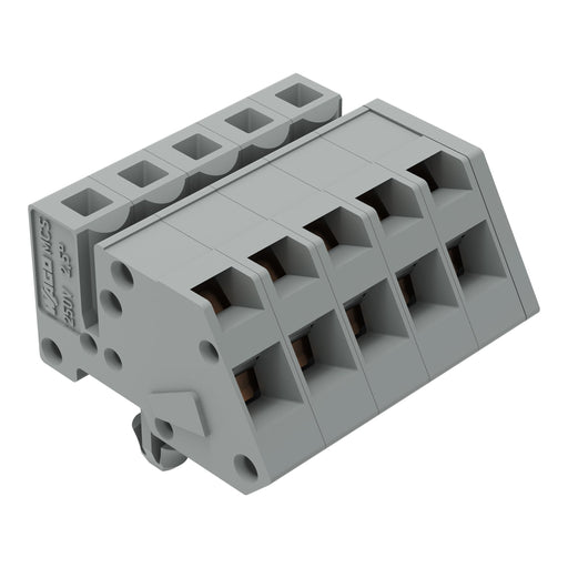 WAGO - Kabelsteckverbinder für Leiterplattensteckverbinder 1-Leiter Federleiste 731-505/008-000 CAGECLAMP 2,5mm²,gr − 50 Stück