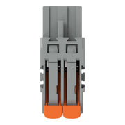 WAGO GmbH & Co. KG - Kabelsteckverbinder für Leiterplattensteckverbinder 1-Leiter-Federleiste,Hebel 2231-1102/327-000 PushinCAGECLAMP,grau − 100 Stück