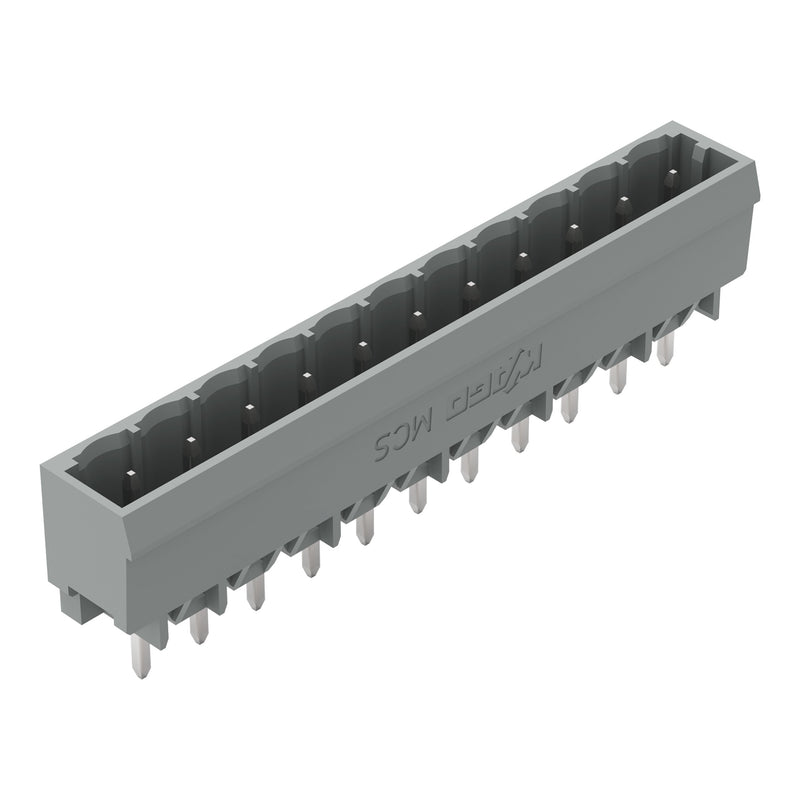 WAGO - Leiterplattensteckverbinder THT-Stiftleiste Lötstift 231-141/001-000 1,0x1,0,gerade,grau − 100 Stück