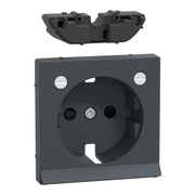 Merten - Abdeckung/Bedienelement für Installationsschalterprogramme Zentralplatte anth MEG2334-0414 f.Steckdose LED