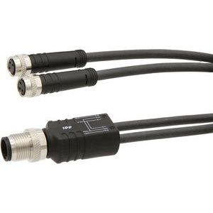 Ipf Electronic - Passiver Sensor-/Aktor-Verteiler (mit Leitung) Kabeldose VK030E84 2xM8, 1xM12 Stecker