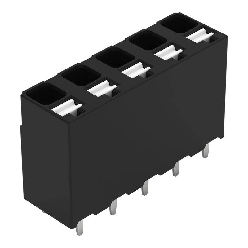 WAGO - Leiterplattenklemme THR-Leiterplattenklemme 2086-3105 Drücker,1,5mm²,sw − 132 Stück