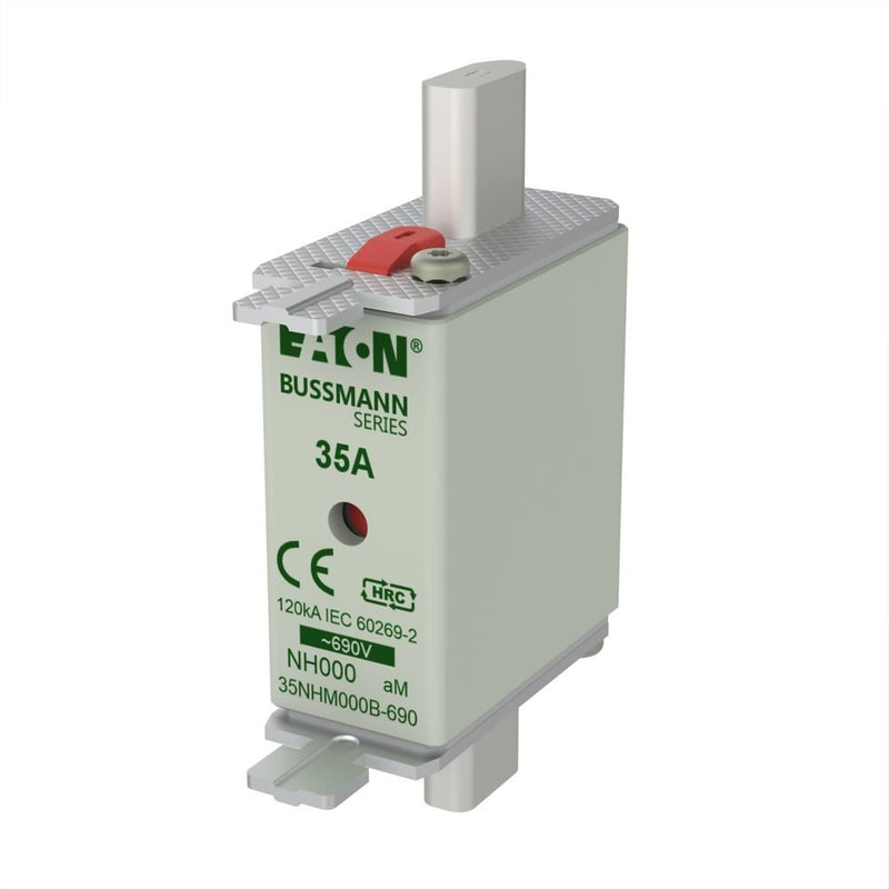 Eaton - Messersicherung Sicherungseinsatz Nieders. 35NHM000B-690 35A AC 690V 120kA − 3 Stück