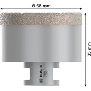 Bosch - Bohrer PRO Ceramic dry 2608587131 Trockenbohrkrone 68