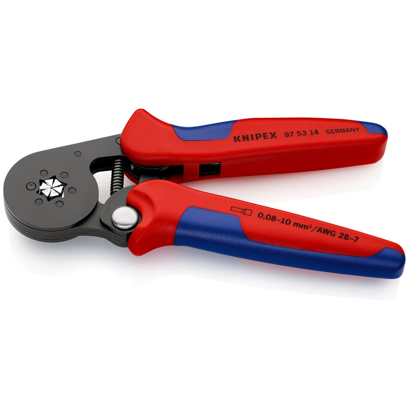 Knipex - Presswerkzeug Kabelschuhe/Verbinder, Aderendhülsen, Schirmanschluss Crimpzange 97 53 14 SB f.Aderendh. 180mm